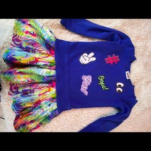 Random hearts emoji dress